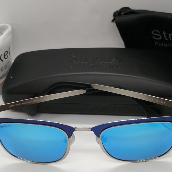 New Stryker Polarized Sunglass ST06217 Blue Mirror - Picture 9 of 9